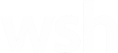 WSH white logo